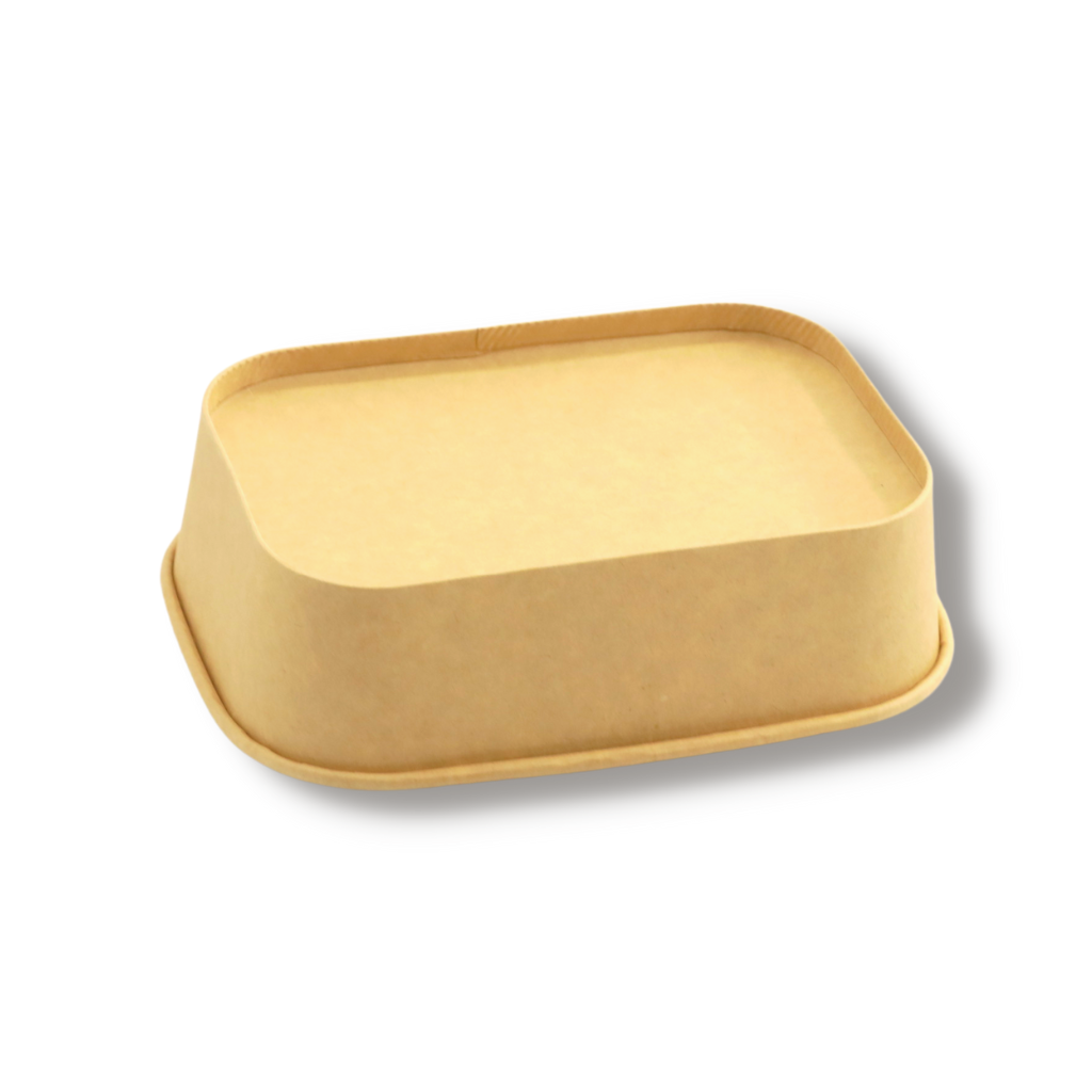 JH-R-750B | Contenant rectangulaire en papier kraft de 26 oz (base uniquement) - 300 pièces