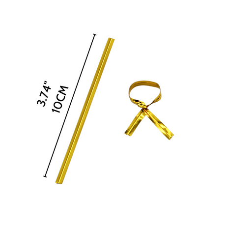Attaches torsadées en aluminium de 3,74" (couleur aléatoire) - 1000 pièces