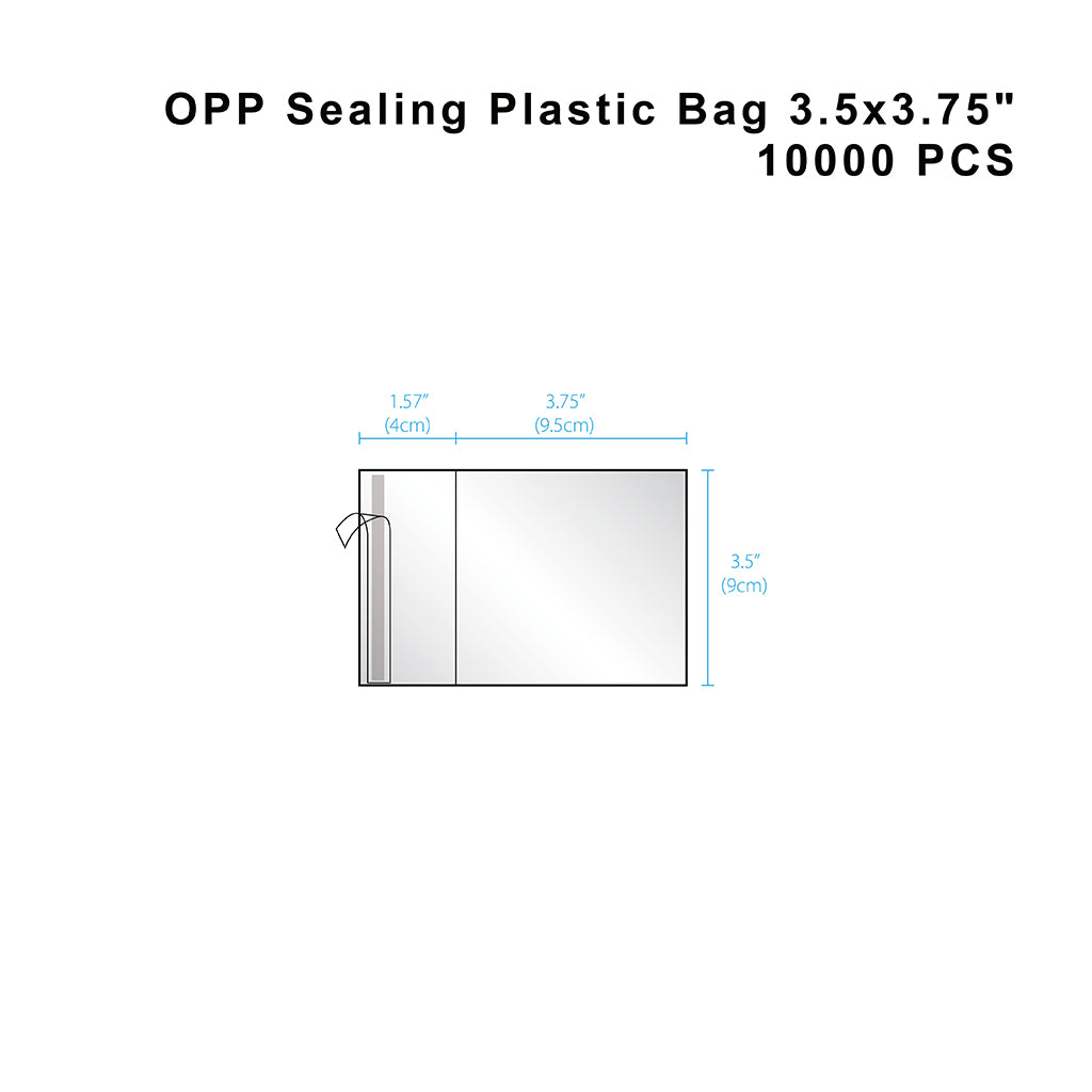 Clear Self Adhesive OPP Bag Cellophane Treat Bag | 3.5x3.75" - size