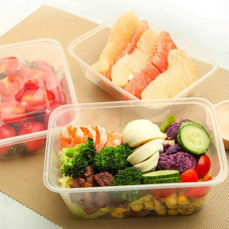 SK 750 | 25oz PP Clear Rectangular Food Container (Base Only)