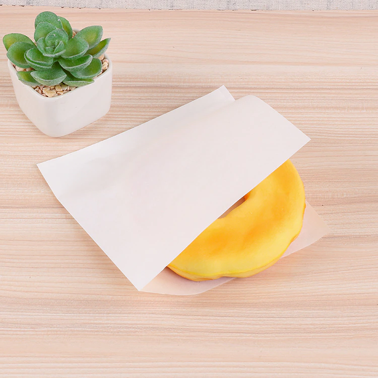 Sachets en papier blanc écologiques pour pâtisserie | 4,75 x 4,75 po - 100 pièces