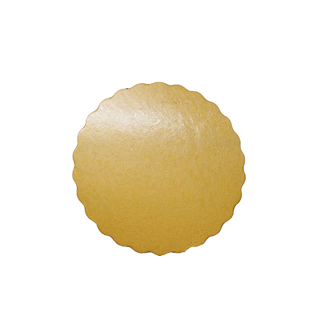 10" Double-Sided Golden & Silver Round Thick Cake Paper Pad