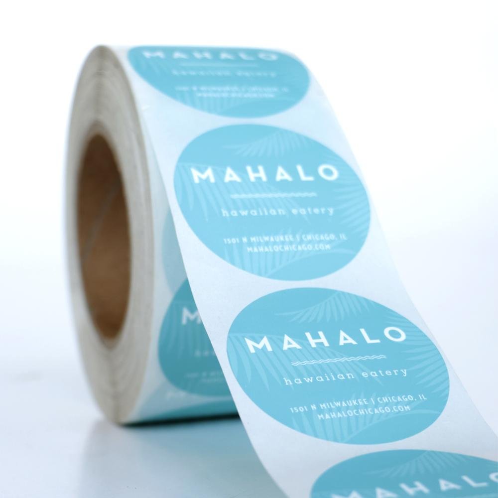 Custom Stickers roll for small businesses