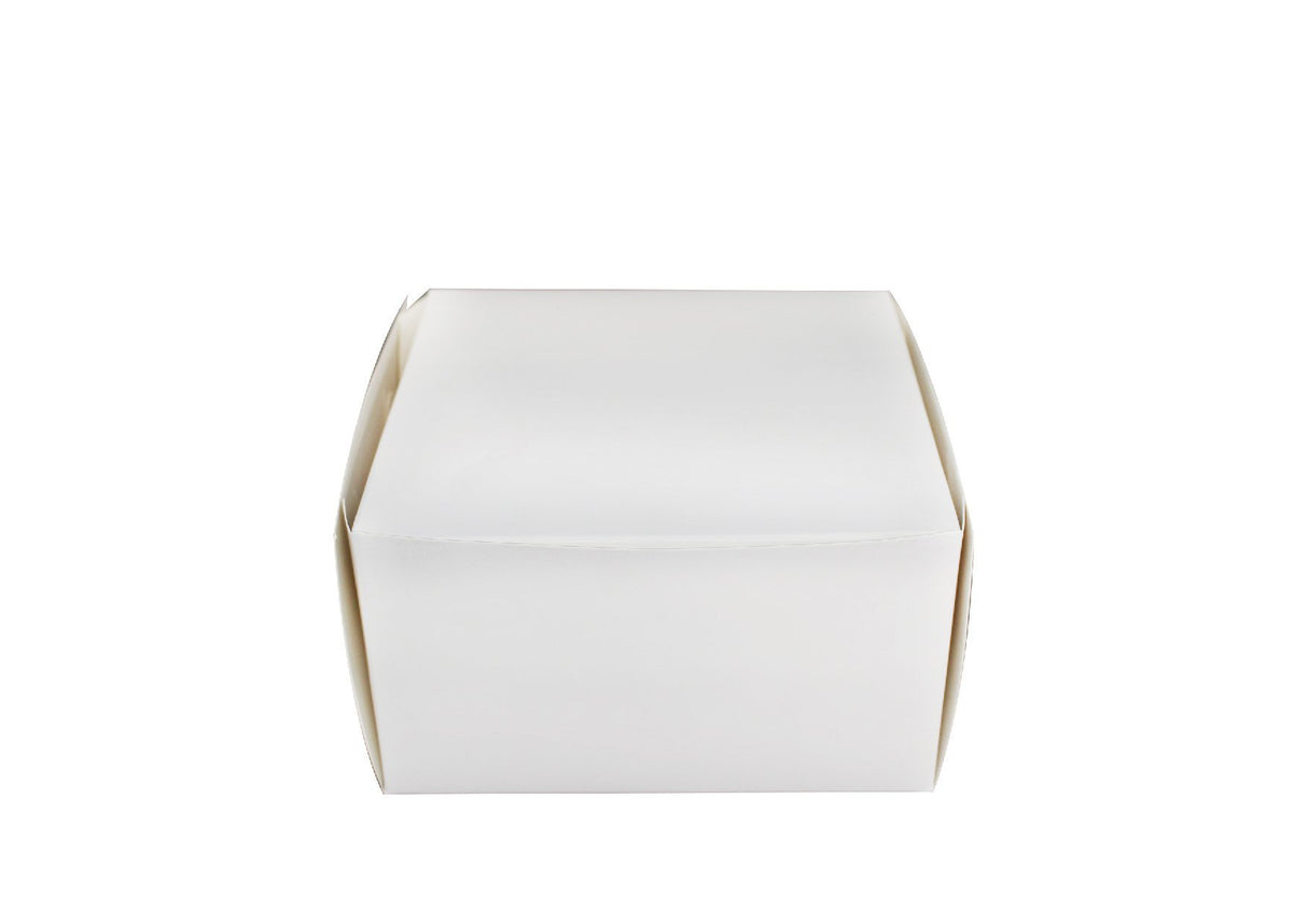 Eco-Friendly White Square Cake Paper Box | 11.25x11.25x5" - 100 Pcs - HD Plastic Product (Canada). Inc