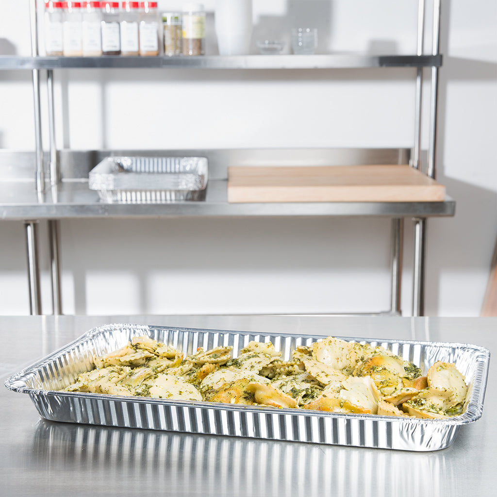 B10-ACK-AR112 | Full Size Steam Table Shallow Aluminum Foil Container (Base Only)