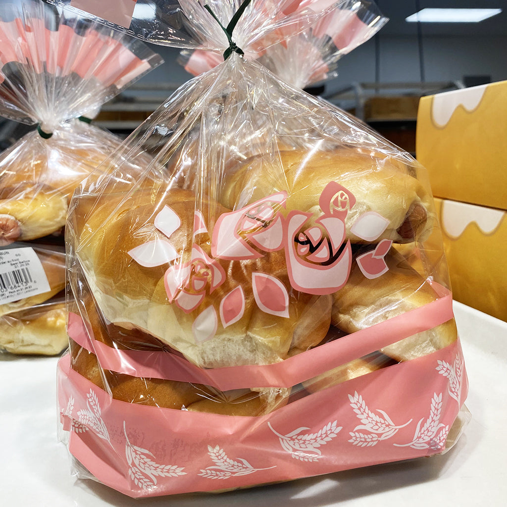 OPP Rose Stand Up Bakery Bag Cello Treat Bag | 10.79x4x13"