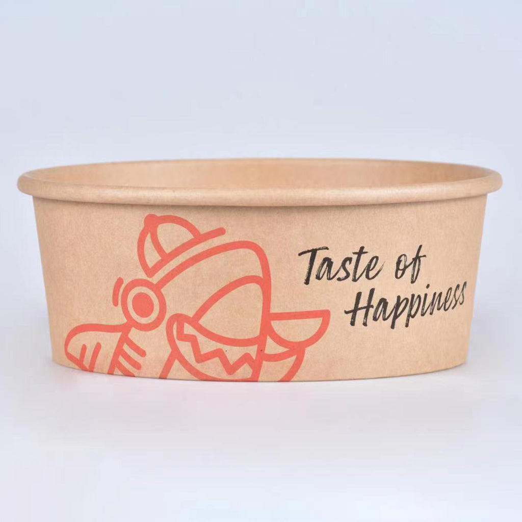 Custom Printed Kraft Paper Bowl