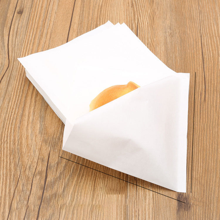 Sachets en papier blanc écologiques pour pâtisserie | 4,75 x 4,75 po - 100 pièces