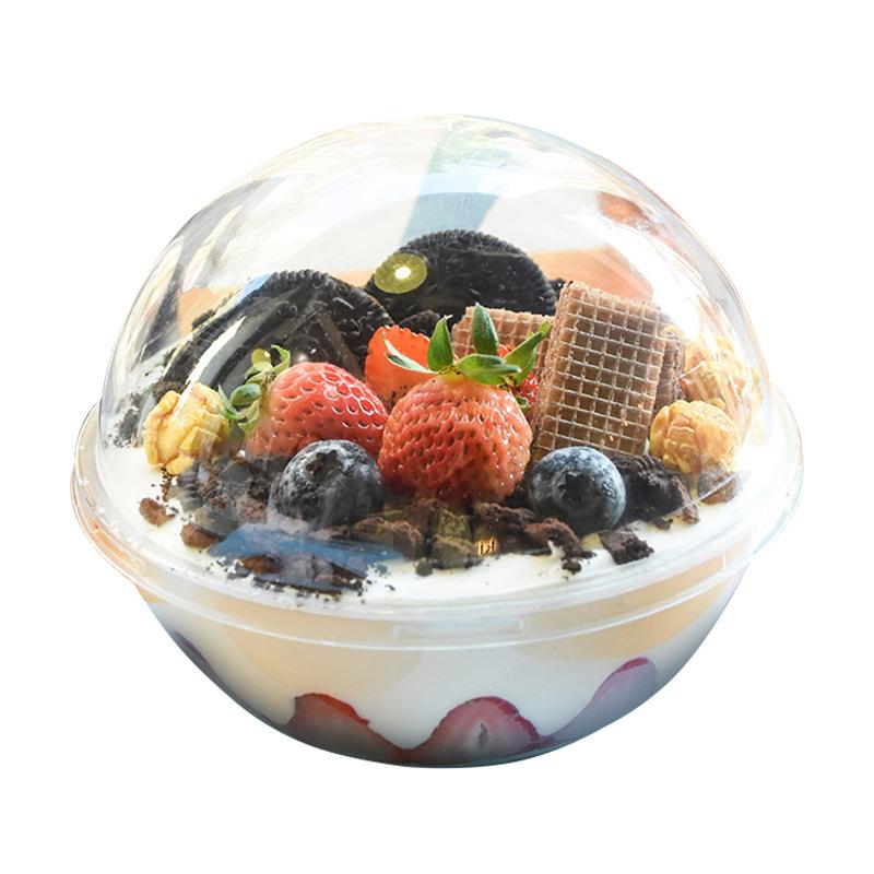 Spherical Clear Mousse Cake Box Crystal Ball | ??13x11.5cm - 50 Sets - HD Plastic Product (Canada). Inc