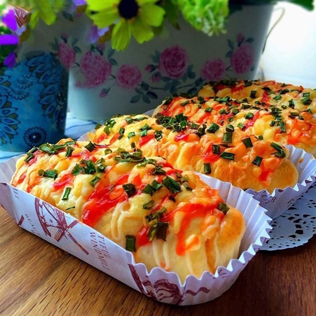 Beautiful Wind mill oval baking paper cup dessert hdbiopak desert bakery on a desk