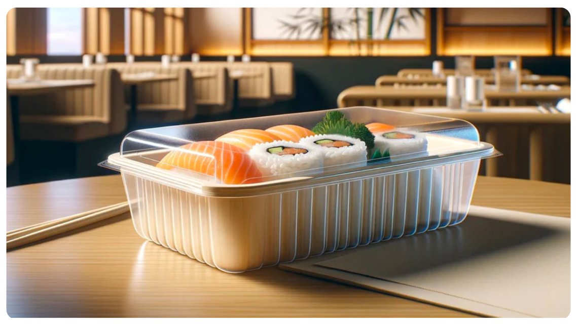 To Go Box K-16 Circle Take Out Container Circular 4.65X1.85 Sushi Soup  Sauce