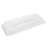 #1102 PET | Clear Sushi Tray W/ Lid | 8.66x3.54x1.77" - 500 Sets