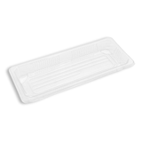 #1102 PET | Clear Sushi Tray W/ Lid | 8.66x3.54x1.77" - tray