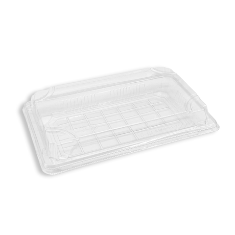 #1107 PET | Clear Sushi Tray W/ Lid | 8.54x5.24x1.65" - 500 Sets