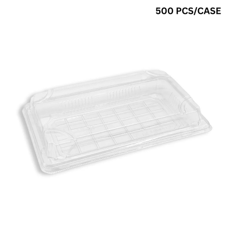 #1107 PET | Clear Sushi Tray W/ Lid | 8.54x5.24x1.65"