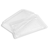 #1109 PET | Clear Sushi Tray W/ Lid | 9.45x5.9x1.77" - open