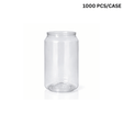 12oz Can-Shaped Clear PET Cup (Base Only) - 1000 pcs
