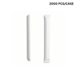 12x210mm diagonal cut white paper straws, eco-friendly biodegradable straws for bubble tea - individually wrapped bulk pack