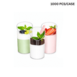 2.7oz Mini Dessert Shooter Cups | Clear Cylindrical PS Parfait Cup 80ml - 1000pcs