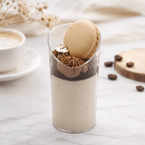 2.7oz Mini Dessert Shooter Cups | Clear Cylindrical PS Parfait Cup 80ml - with dessert