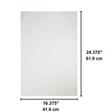 16.375x24.375" Pre-Cut White Parchment Paper Baking Sheet - size