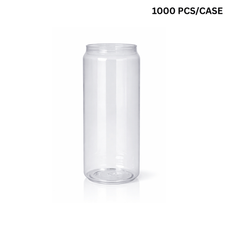  16oz Can-Shaped Clear PET Cup | 55mm Top (Base Only) - 1000 pcs