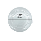 170mm Clear Round Lid | Fit 2 Compartment Bowl (Lid Only) - size