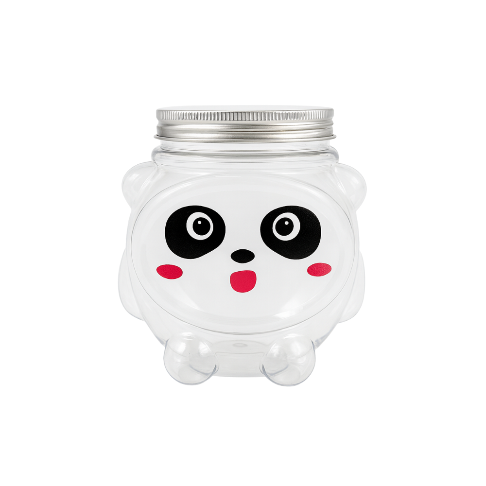  17oz Panda Plastic Cup with Lid