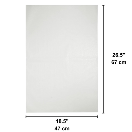 18.5x26.5" Pre-Cut White Parchment Paper Baking Sheet - size