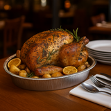 18" Silver Oval Aluminum Foil Container (Base Only)