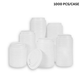 80711 | D80 80mm PP White Round Sip Lid | Fit 80721 6oz Paper Cup