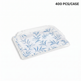 #1105 PET | Plateau à sushi transparent avec couvercle | 7,28 x 5,12 x 1,77 po - 500 ensembles