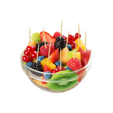 2.5" Individually Wrapped Compostable Bamboo Toothpick - On fruit