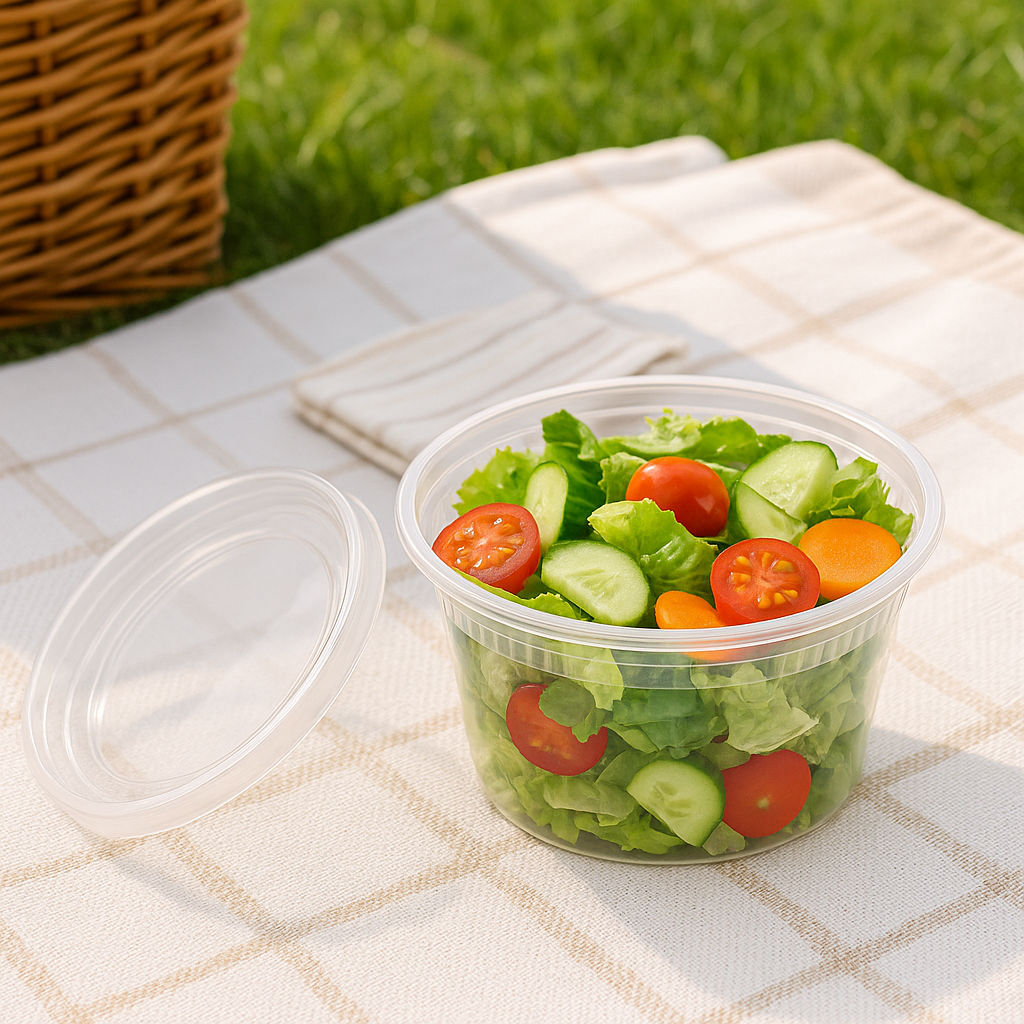 SC-16 | HD 16oz PP Heavy Duty Leak-resistant Clear Deli Container W/ Lid