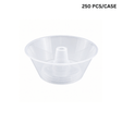 22oz 2-in-1 Clear PP Snack Cup Topper Trays W/ Straw Hole | Fit 90mm Cup (250 PCS/Case)