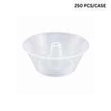22oz 2-in-1 Clear PP Snack Cup Topper Trays W/ Straw Hole | Fit 90mm Cup (250 PCS/Case)