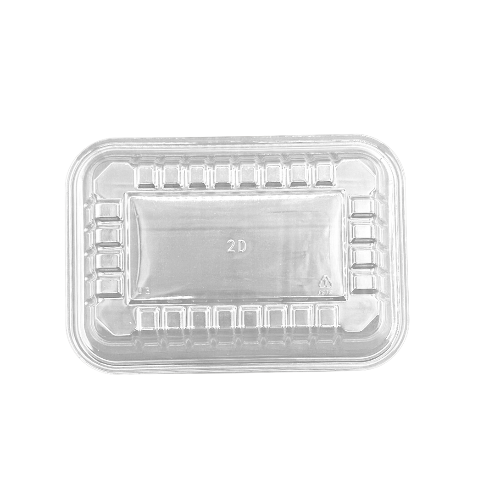 #2D PET Clear Sushi Tray Meat Tray | 7.68x5.12x1.18" - Back