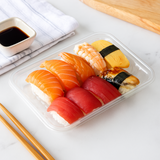 2D_PET_Clear_Sushi_Tray_Meat_Tray_7.68x5.12x1.18 with sushi