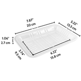 #2S PET Clear Sushi Tray Meat Tray | 7.87x5.32x1.06" - size