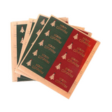 2 Styles Merry Christmas Rectangular Stickers – 100 Pcs (10 Sheets)