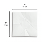 6" White Tulip Cupcake Baking Cup Muffin Liner Holder-flat size