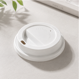 80711 | D80 80mm PP White Round Sip Lid | Fit 80721 6oz Paper Cup