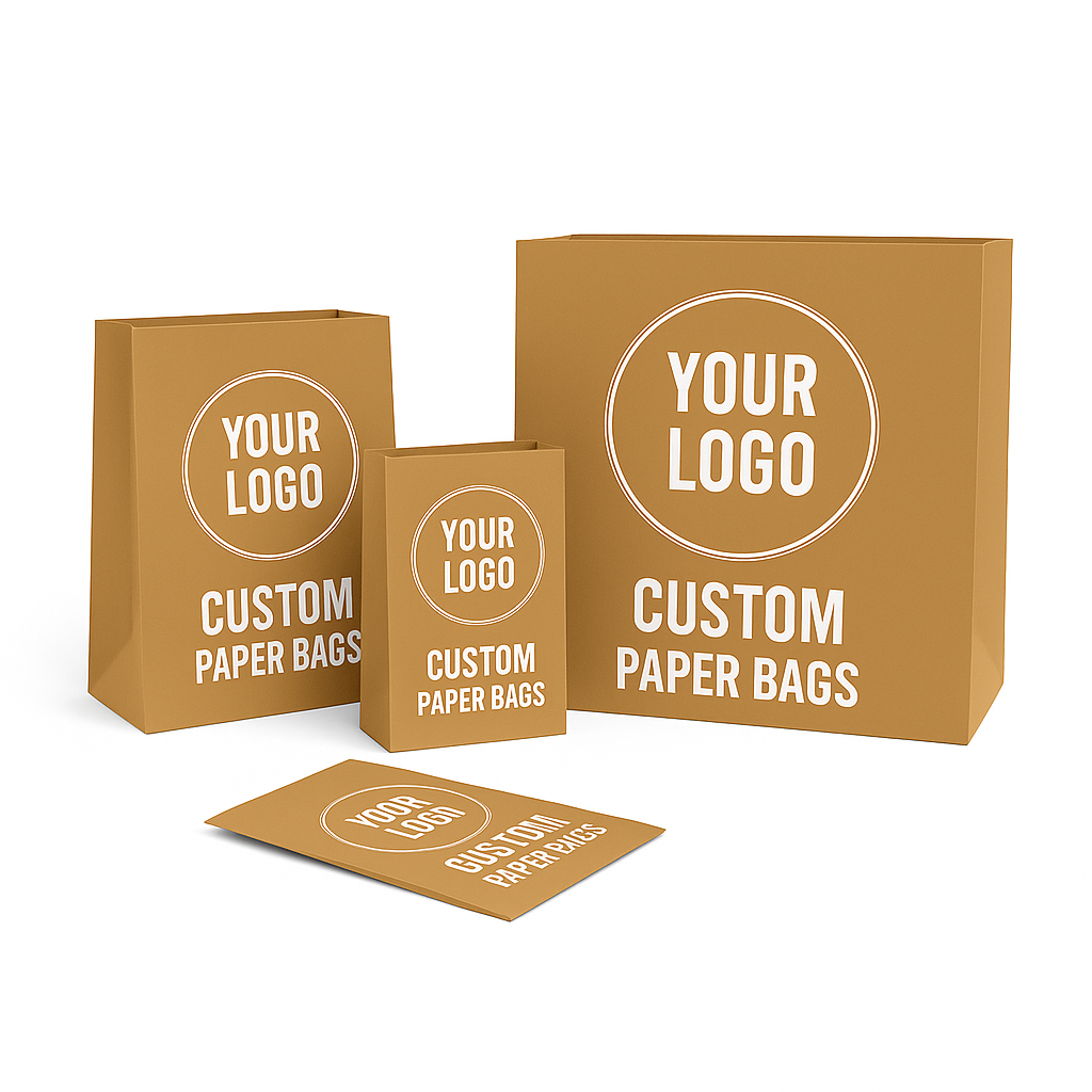 Custom Printed Kraft Paper Bag With No Handle - 10,000 Pcs Min
