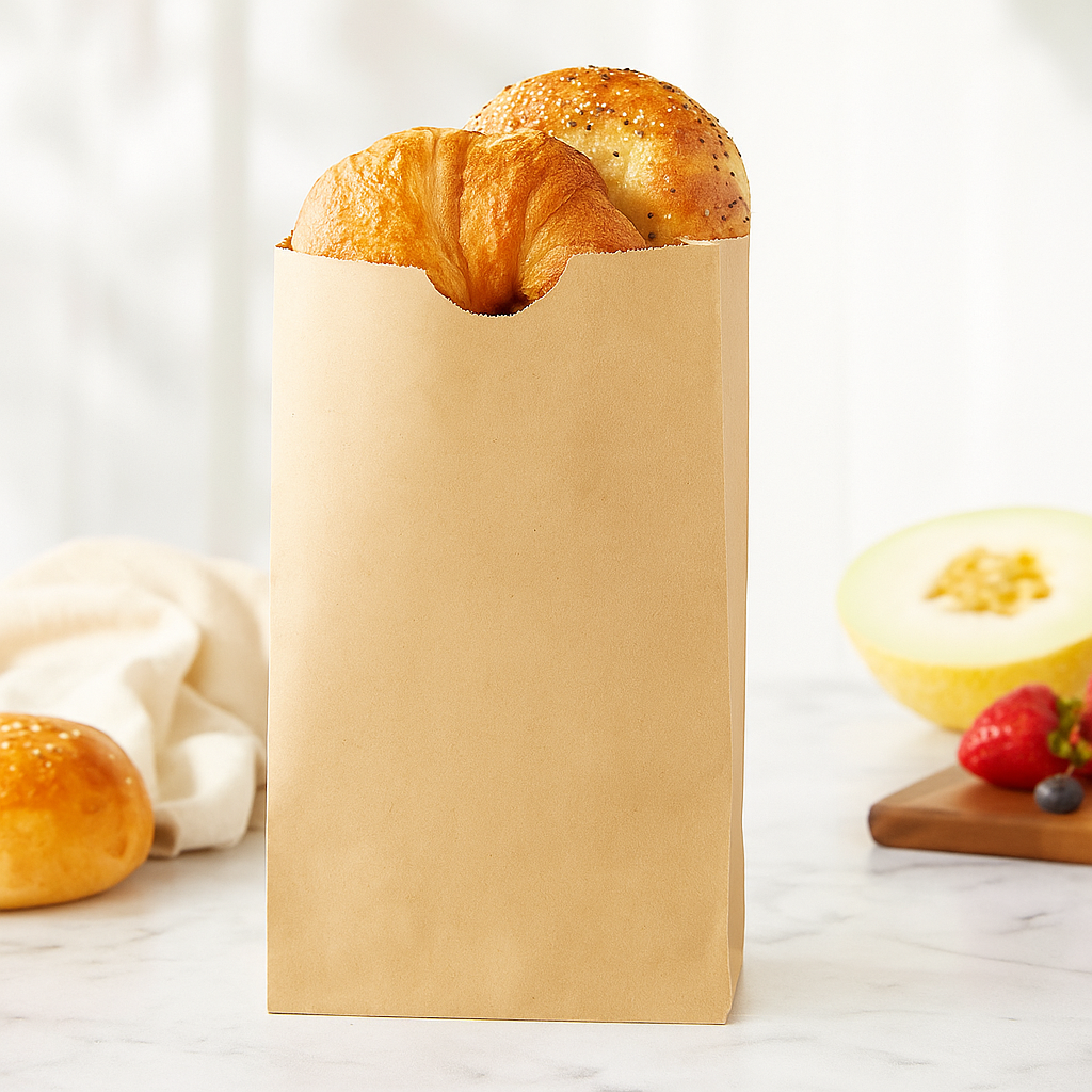 2lb Paper Kraft Bakery Bag | 4.125x2.5x8.25"