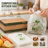 LEA496653 | 0.8mil Compostable Kitchen Bag Bin Liner | 35x52"