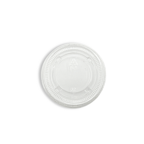 XT 62mm PET Sauce Lid | Fit 1.5/2oz PP Sauce Cup (Lid Only)