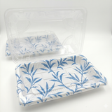 #1105 PET | Plateau à sushi transparent avec couvercle | 7,28 x 5,12 x 1,77 po - 500 ensembles