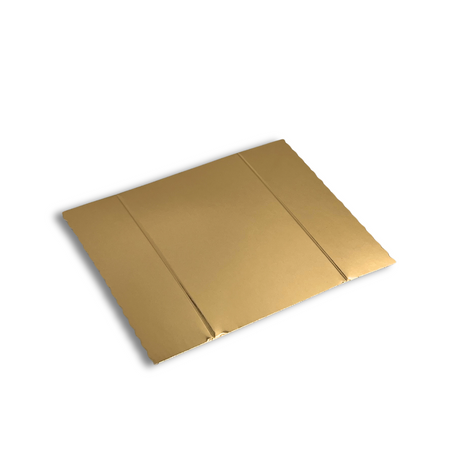 4.13x3.27" Shiny Golden Rectangular Cookie Paper Pad - 200 Pcs