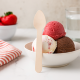 4.25" Compostable Wooden Ice Cream Spoon
