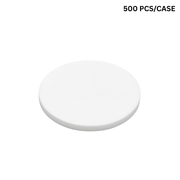 5.5" waterproof anti-leak white sealing round paper, leak-proof barrier for bubble tea shops and cafes - 14cm 500 pcs bulk pack